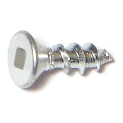 #6 x 1/2" Zinc Plated Steel Square Drive Flat Head Wood Screws