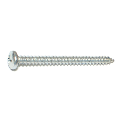 #14 x 3" Zinc Plated Steel Phillips Pan Head Sheet Metal Screws