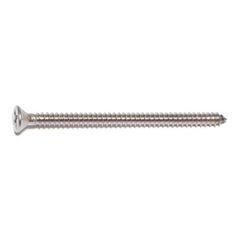 #8 x 2-1/2" 18-8 Stainless Steel Phillips Flat Head Sheet Metal Screws