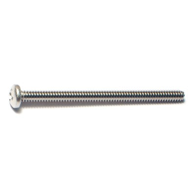 #6-32 x 2" 18-8 Stainless Steel Coarse Thread Phillips Pan Head Machine Screws