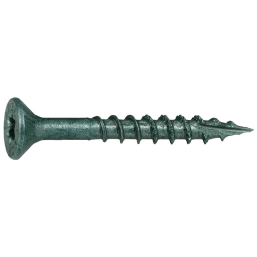 #9 x 1-1/2" Green XL1500 Coated Steel Star Drive Bugle Head Deck Screws