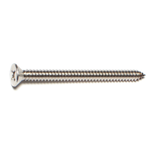 #14 x 3" 18-8 Stainless Steel Phillips Flat Head Sheet Metal Screws