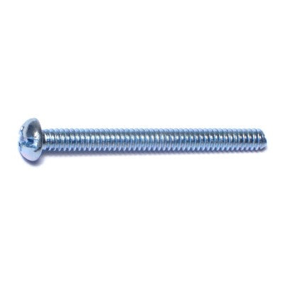 #6-32 x 1-1/2" Zinc Plated Steel Coarse Thread Combo Round Head Machine Screws