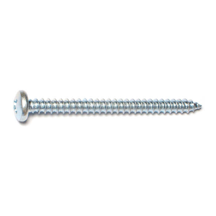 #14 x 2-1/2" Zinc Plated Steel Combo Pan Head Sheet Metal Screws