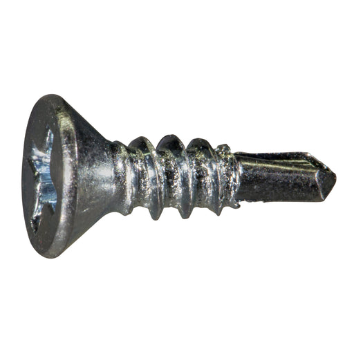 #6-20 x 1/2" Zinc Plated Steel Phillips Flat Head Self-Drilling Screws