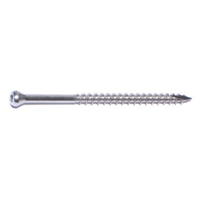 #9 x 3" 304 Stainless Steel Coarse Thread Star Drive Trim Head Screws