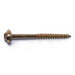 #9 x 2-1/2"Zinc Plated Steel Star Drive Round Washer Head Saberdrive Cabinet Screws