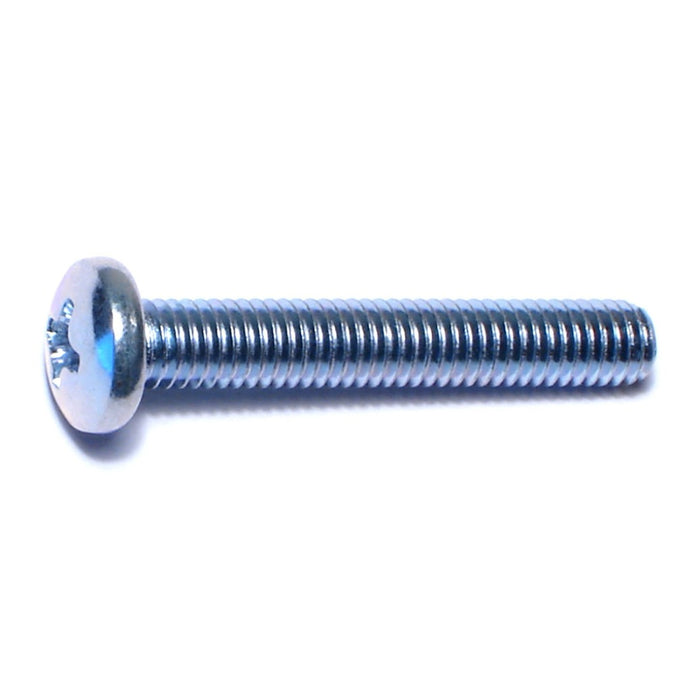 #10-32 x 1-1/4" Zinc Plated Steel Fine Thread Phillips Pan Head Machine Screws