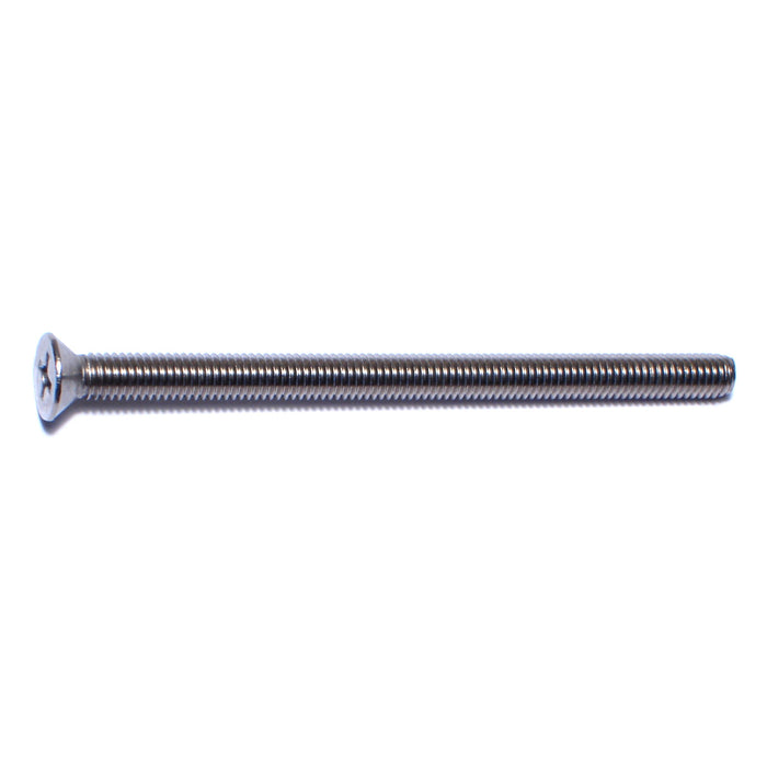 #10-32 x 2-1/2" 18-8 Stainless Steel Fine Thread Phillips Flat Head Machine Screws