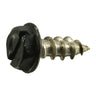 #10 x 1/2" Black Painted 18-8 Stainless Steel Hex Washer Head Sheet Metal Screws