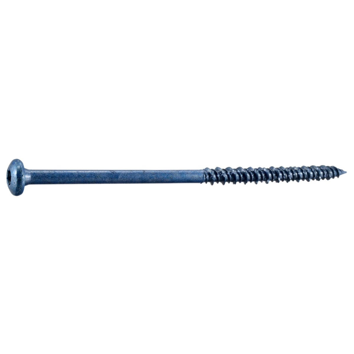 3/16" x 4" Blue Ruspert Coated Steel Star Drive Pan Head TorqueMaster Masonry Screws