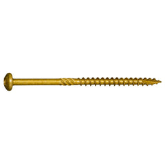 #10 x 3-1/2" Tan XL1500 Coated Steel Star Drive Pan Head Saberdrive Deck Screws