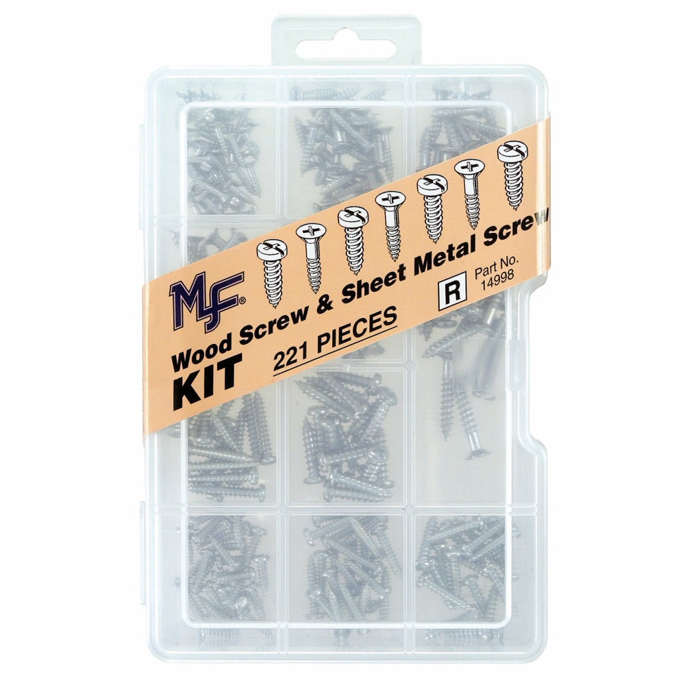 Wood & Sheet Metal Screws Large Project Kit