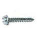 #10 x 1-1/4" Zinc Plated Steel Slotted Hex Washer Head Sheet Metal Screws