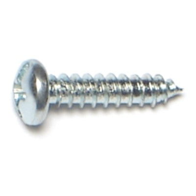 #4 x 1/2" Zinc Plated Steel Combo Pan Head Sheet Metal Screws