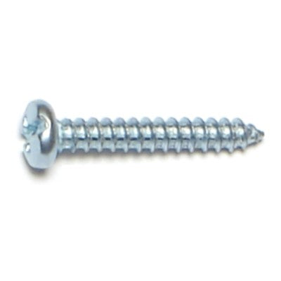 #4 x 3/4" Zinc Plated Steel Combo Pan Head Sheet Metal Screws