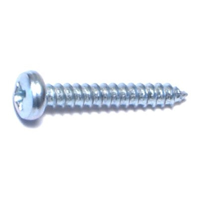 #4 x 3/4" Zinc Plated Steel Phillips Pan Head Sheet Metal Screws