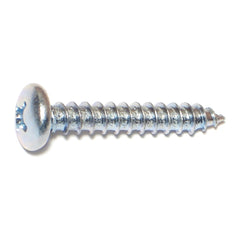 #14 x 1-1/2" Zinc Plated Steel Phillips Pan Head Sheet Metal Screws