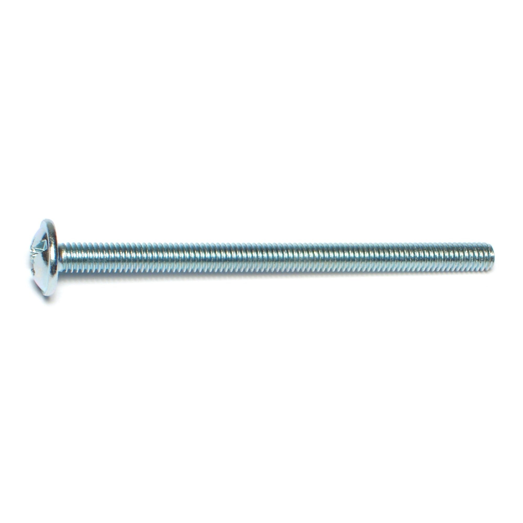 4mm-0.7 x 60mm Zinc Plated Steel Coarse Thread Combo Truss Head Machine Screws