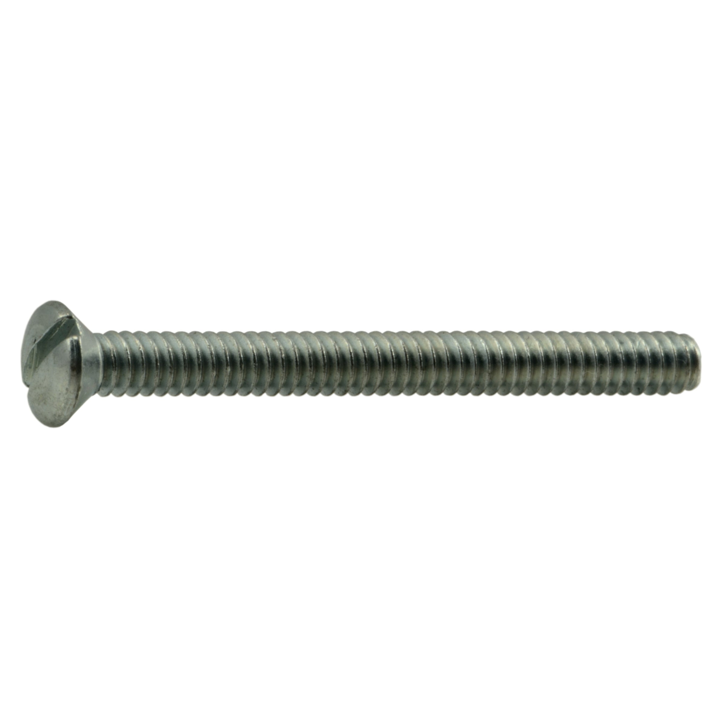 #6-32 x 1-1/2" Zinc Plated Steel Coarse Thread Slotted Oval Head Switch Plate Screws