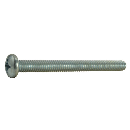 #12-24 x 2-1/2" Zinc Plated Steel Coarse Thread Phillips Pan Head Machine Screws