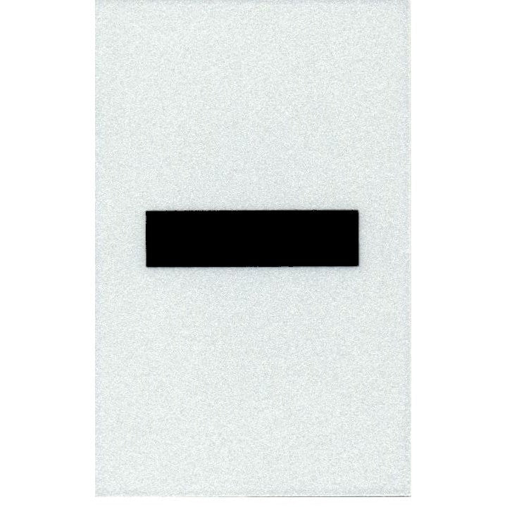 2" - Hyphen Straight Black Reflective