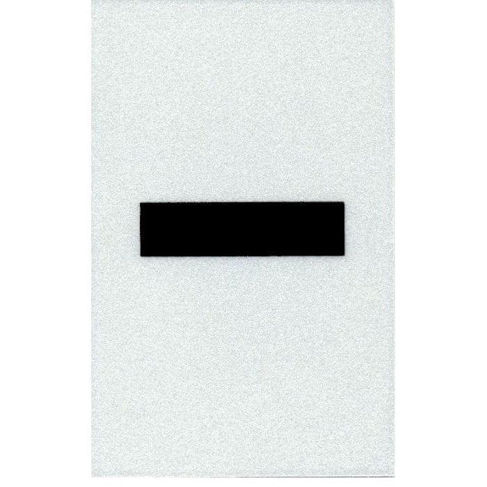 2" - Hyphen Straight Black Reflective