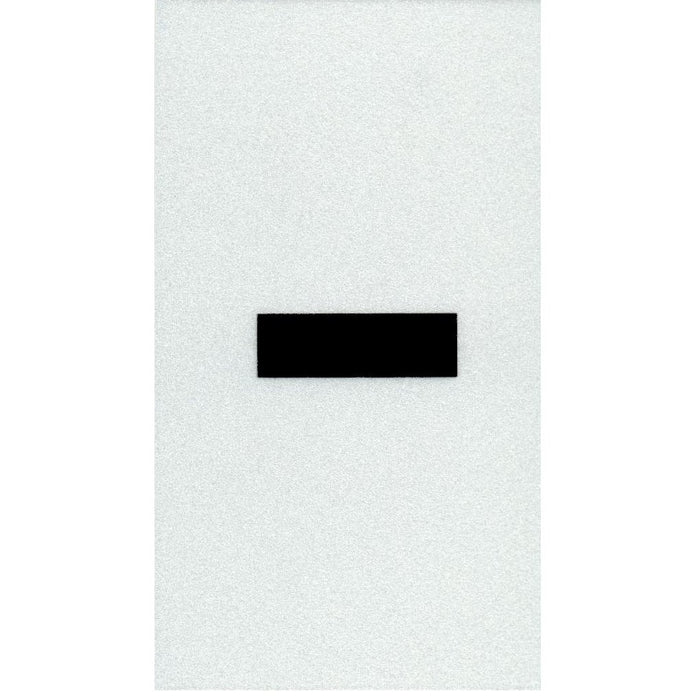 3" - Hyphen Straight Narrow Black Reflective