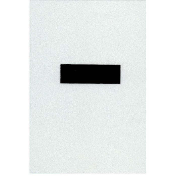 3" - Hyphen Straight Wide Black Reflective
