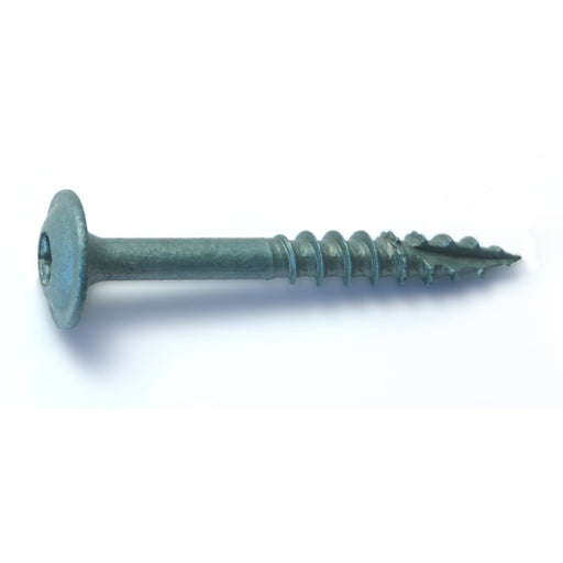 1/4" x 2" Green XL1500 Coated Steel Round Washer Head Star Drive Construction Lag Screws