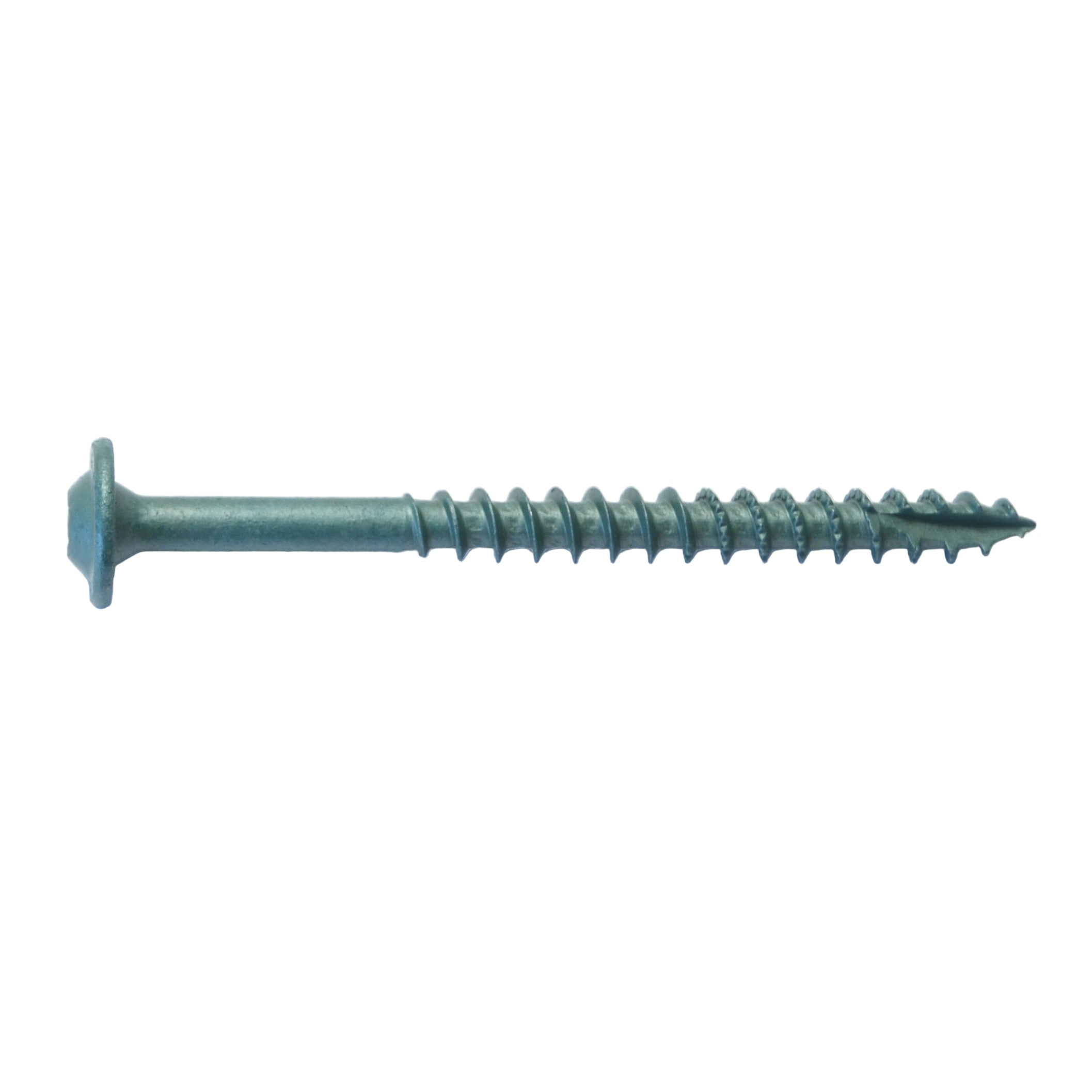 5/16" x 3-1/2" Green XL1500 Coated Steel Round Washer Head Star Drive Saberdrive Construction Lag Screws