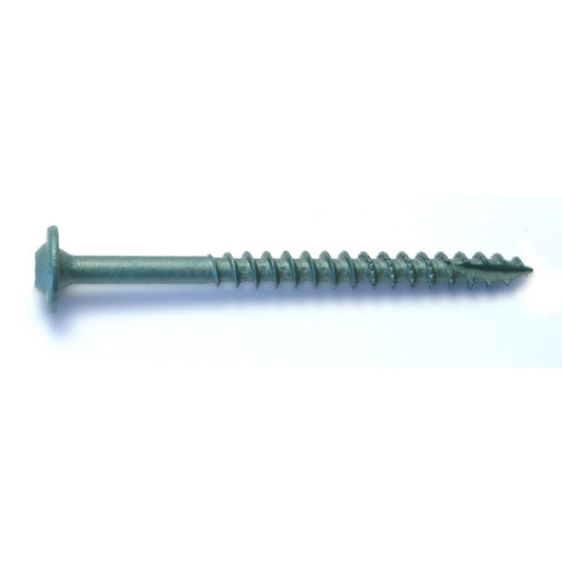 5/16" x 3-1/2" Green XL1500 Coated Steel Round Washer Head Star Drive Saberdrive Construction Lag Screws