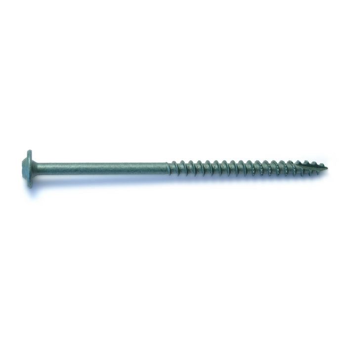 5/16" x 5" Green XL1500 Coated Steel Round Washer Head Star Drive Saberdrive Construction Lag Screws
