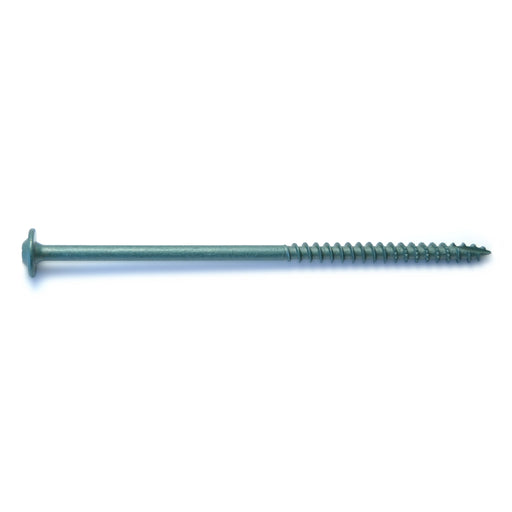 5/16" x 6" Green XL1500 Coated Steel Round Washer Head Star Drive Saberdrive Construction Lag Screws