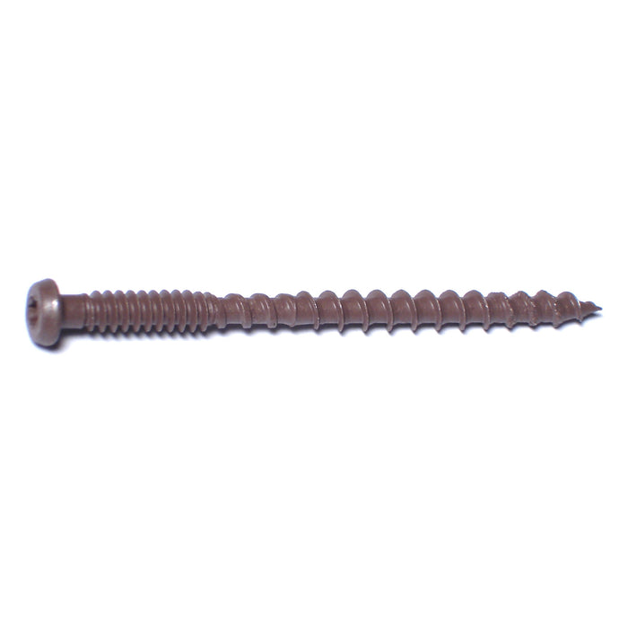 #10 x 3" Brown Ruspert Coated Steel Composite Star Drive Pan Head Deck Screws