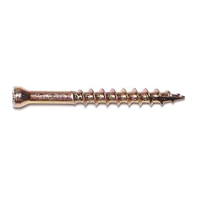 8 x 1-5/8" SaberDrive® Star Drive Yellow Zinc Trim Screws 1 lb. Tub (222 pcs.)