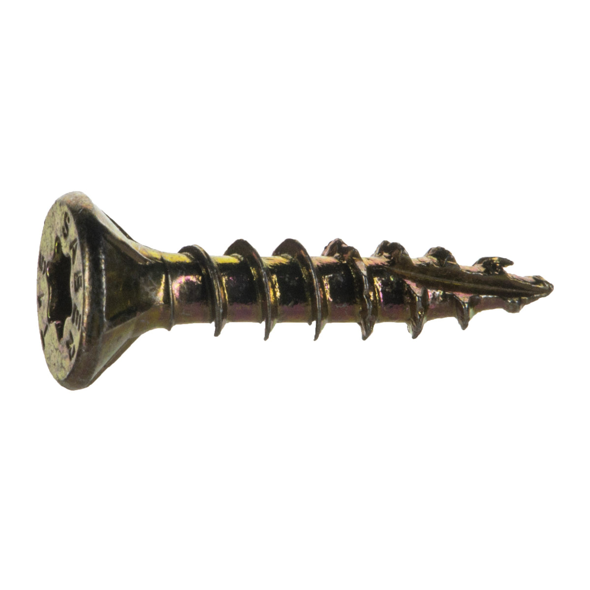 #6 x 3/4" Zinc Plated Steel Star Drive Interior Nibs Bugle Head Wood Screws