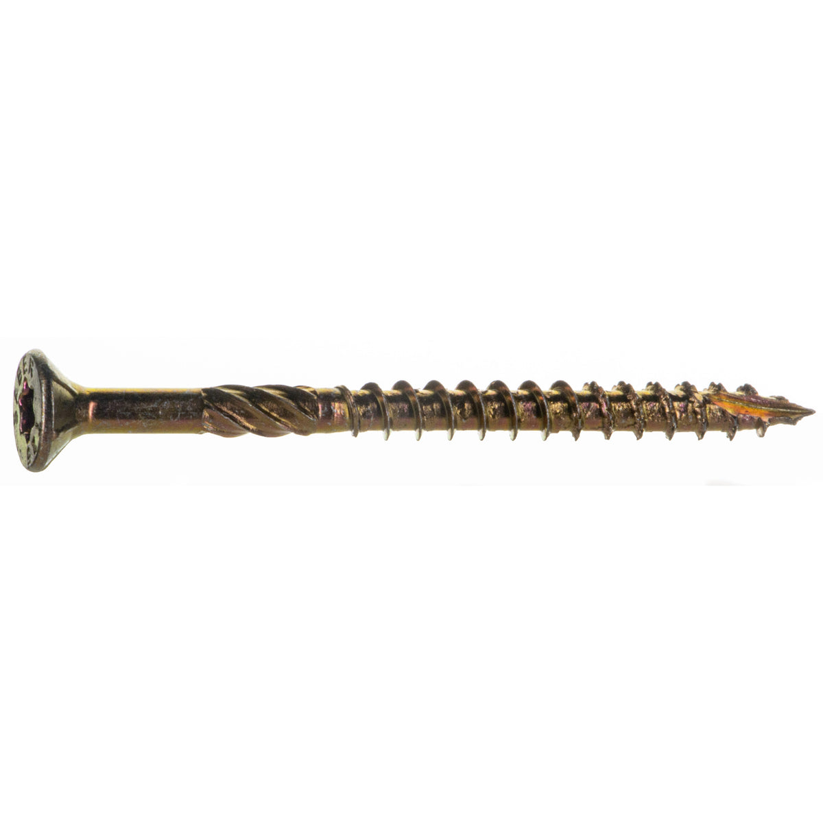#9 x 2-1/2" Zinc Plated Steel Star Drive Nibs Bugle Head Wood Screws