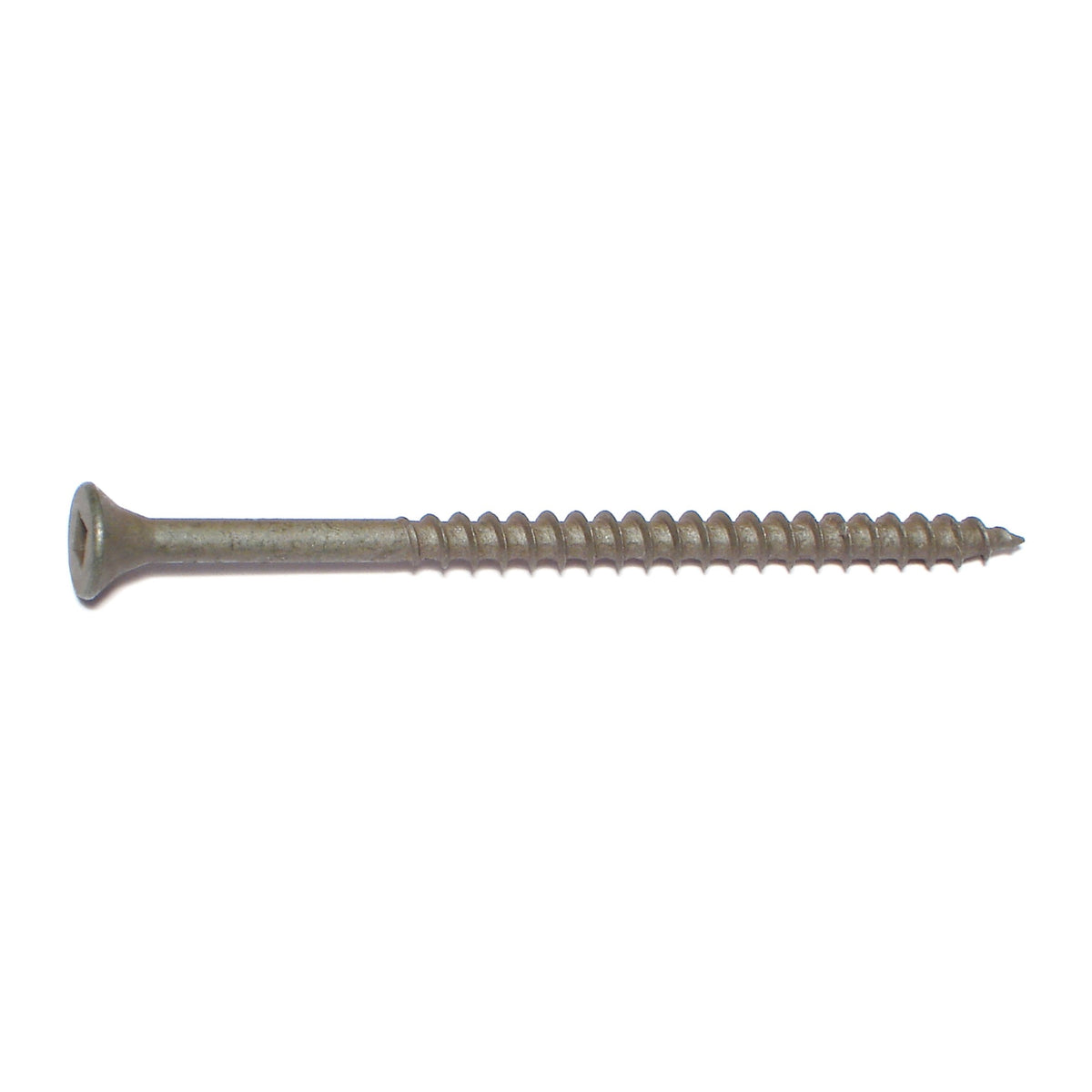 #8 x 3" Green XL1500 Coated Steel Square Drive Bugle Head Deckselect Deck Screws