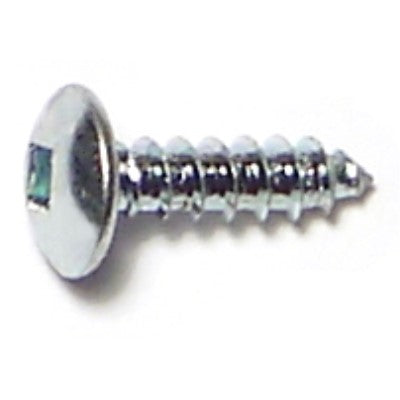 #6 x 1/2" Zinc Plated Steel Square Drive Truss Head Sheet Metal Screws