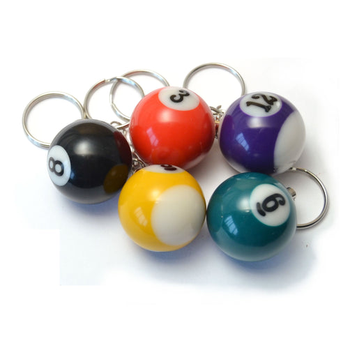 Assorted Billiard Ball Key Chain