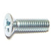 6mm-1.0 x 20mm Zinc Plated Class 4.8 Steel Coarse Thread Phillips Flat Head Machine Screws