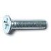 8mm-1.25 x 35mm Zinc Plated Class 4.8 Steel Coarse Thread Phillips Flat Head Machine Screws