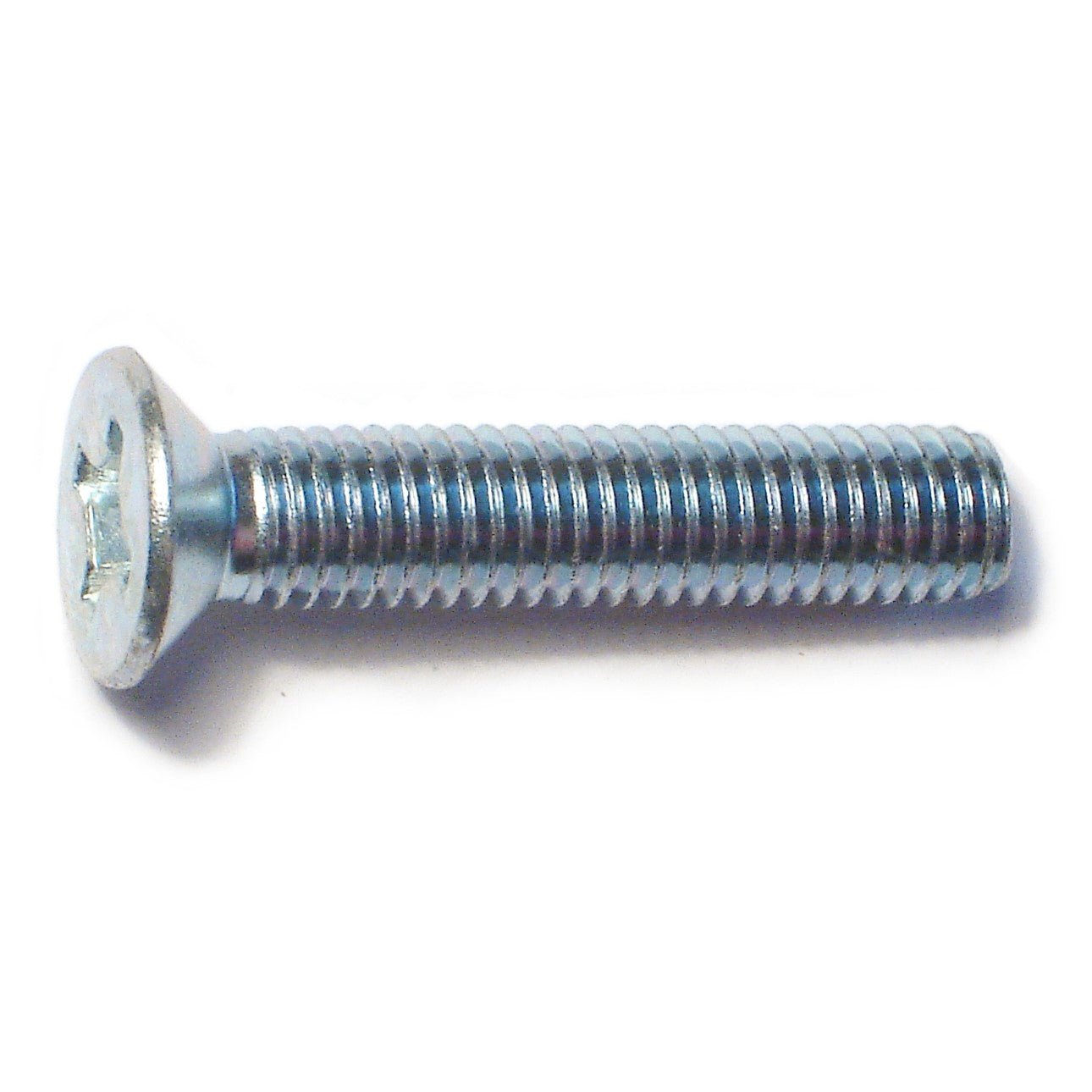 8mm-1.25 x 40mm Zinc Plated Class 4.8 Steel Coarse Thread Phillips Flat Head Machine Screws