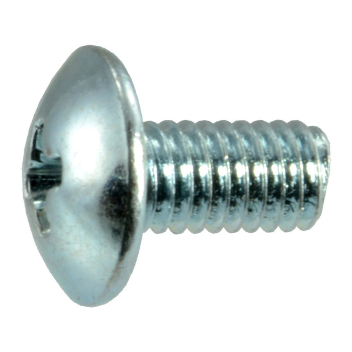 3mm-0.5 x 6mm Zinc Plated Class 4.8 Steel Coarse Thread Phillips Truss Head Machine Screws