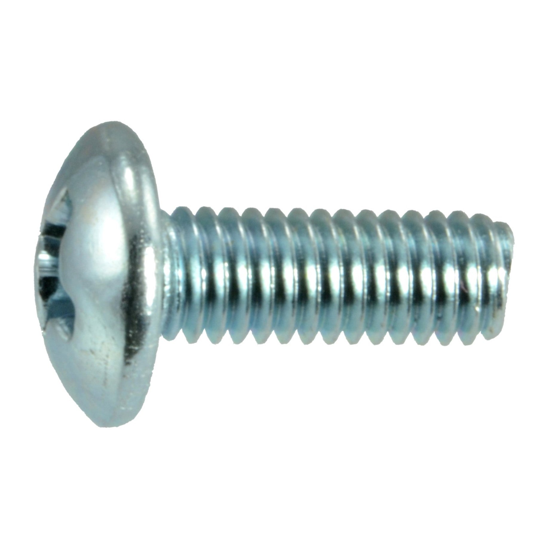 3mm-0.5 x 8mm Zinc Plated Class 4.8 Steel Coarse Thread Phillips Truss Head Machine Screws