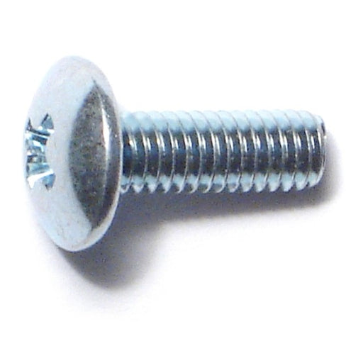 4mm-0.7 x 12mm Zinc Plated Class 4.8 Steel Coarse Thread Phillips Truss Head Machine Screws