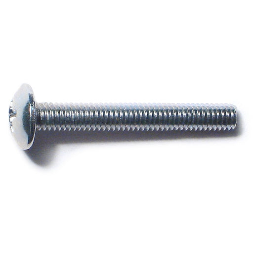 4mm-0.7 x 30mm Zinc Plated Class 4.8 Steel Coarse Thread Phillips Truss Head Machine Screws