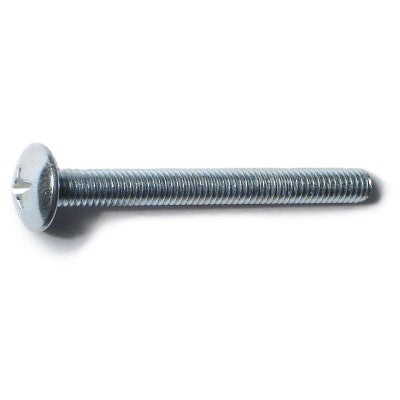 4mm-0.7 x 40mm Zinc Plated Class 4.8 Steel Coarse Thread Phillips Truss Head Machine Screws