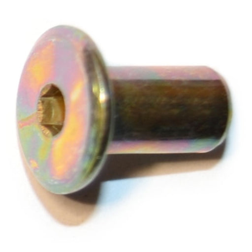 6mm-1.00 Zinc Plated Steel Coarse Thread Joint Connector Caps